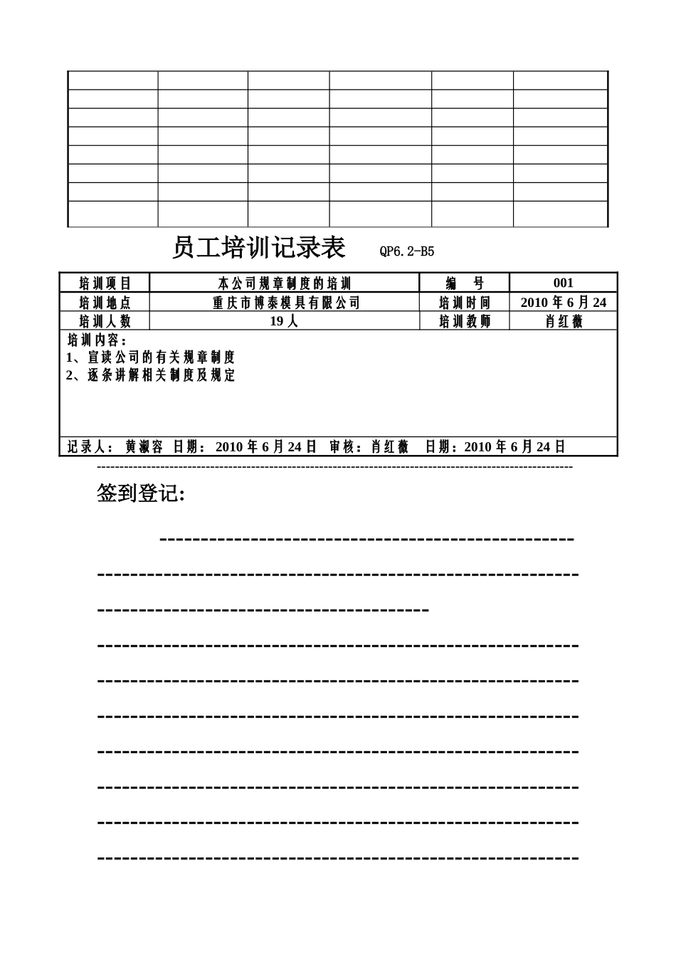 员工培训记录_第2页