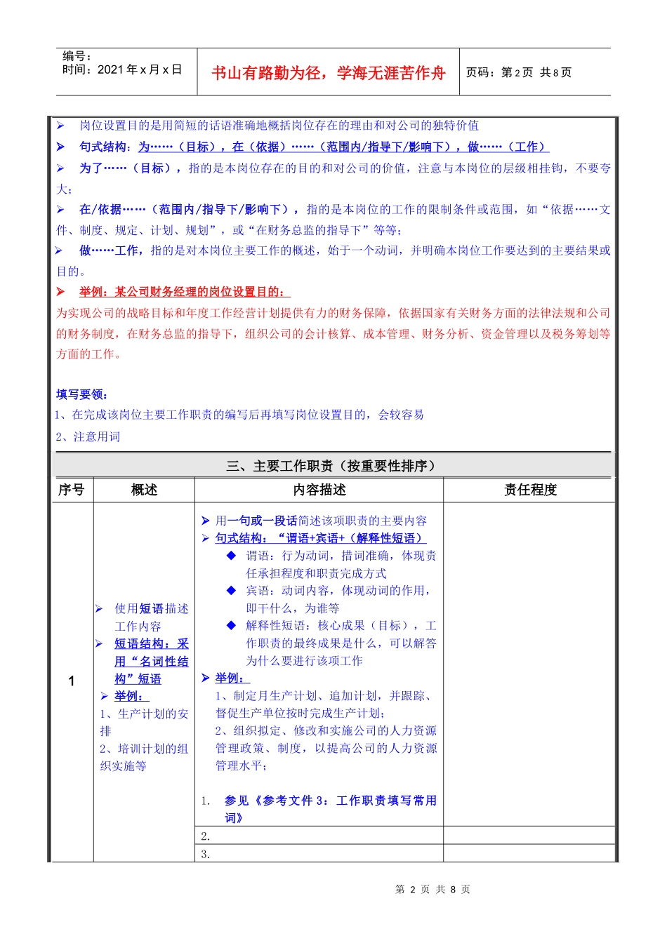岗位说明填写说明_第2页