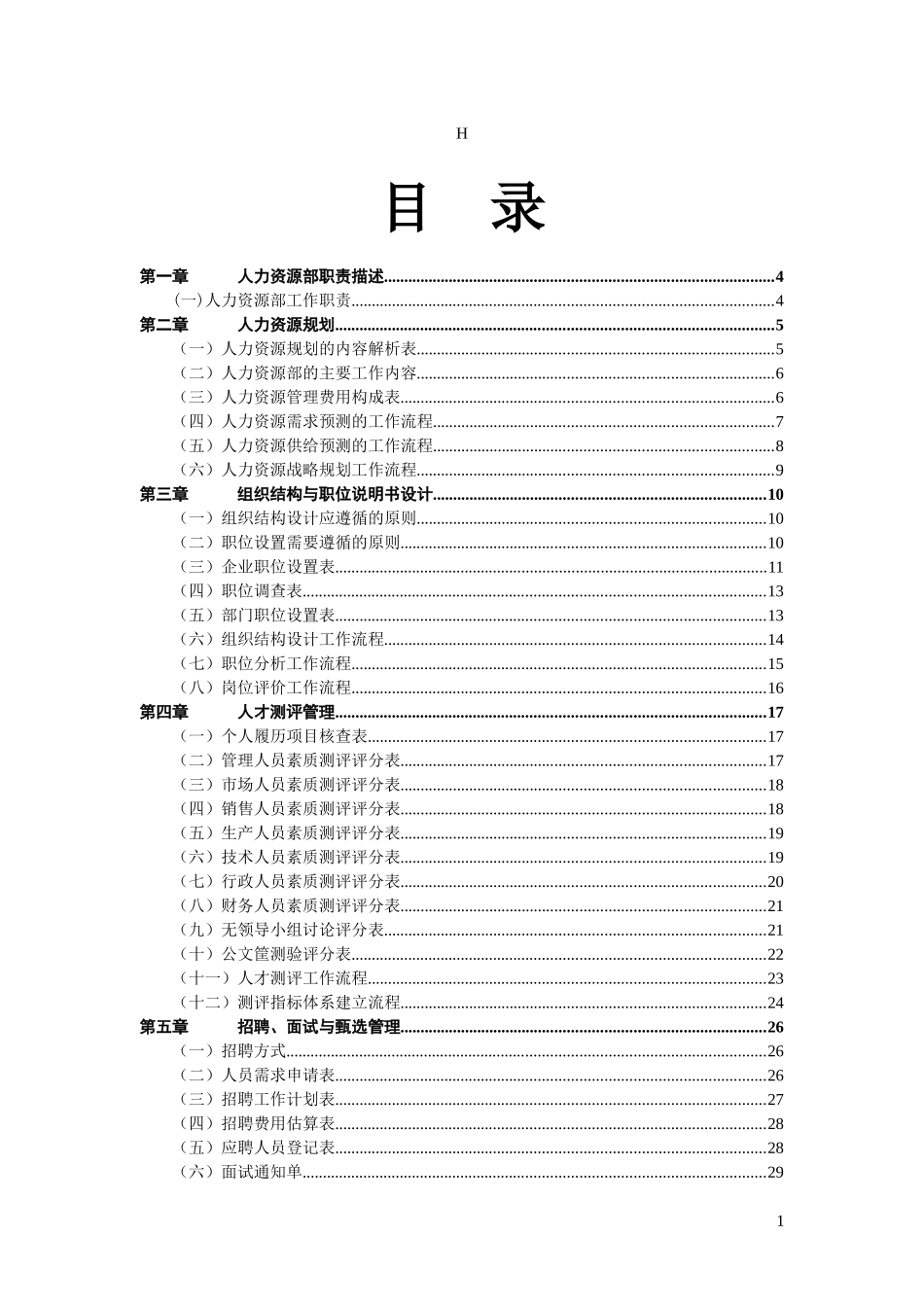 人力资源测评表_第1页