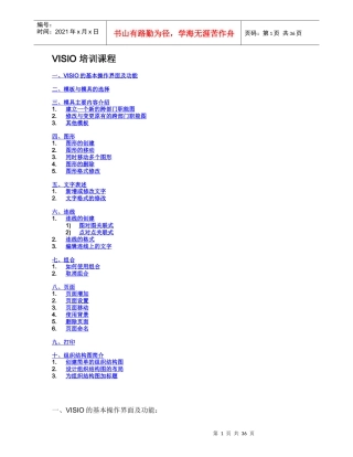 人力资源-2022VISIO+培训资料