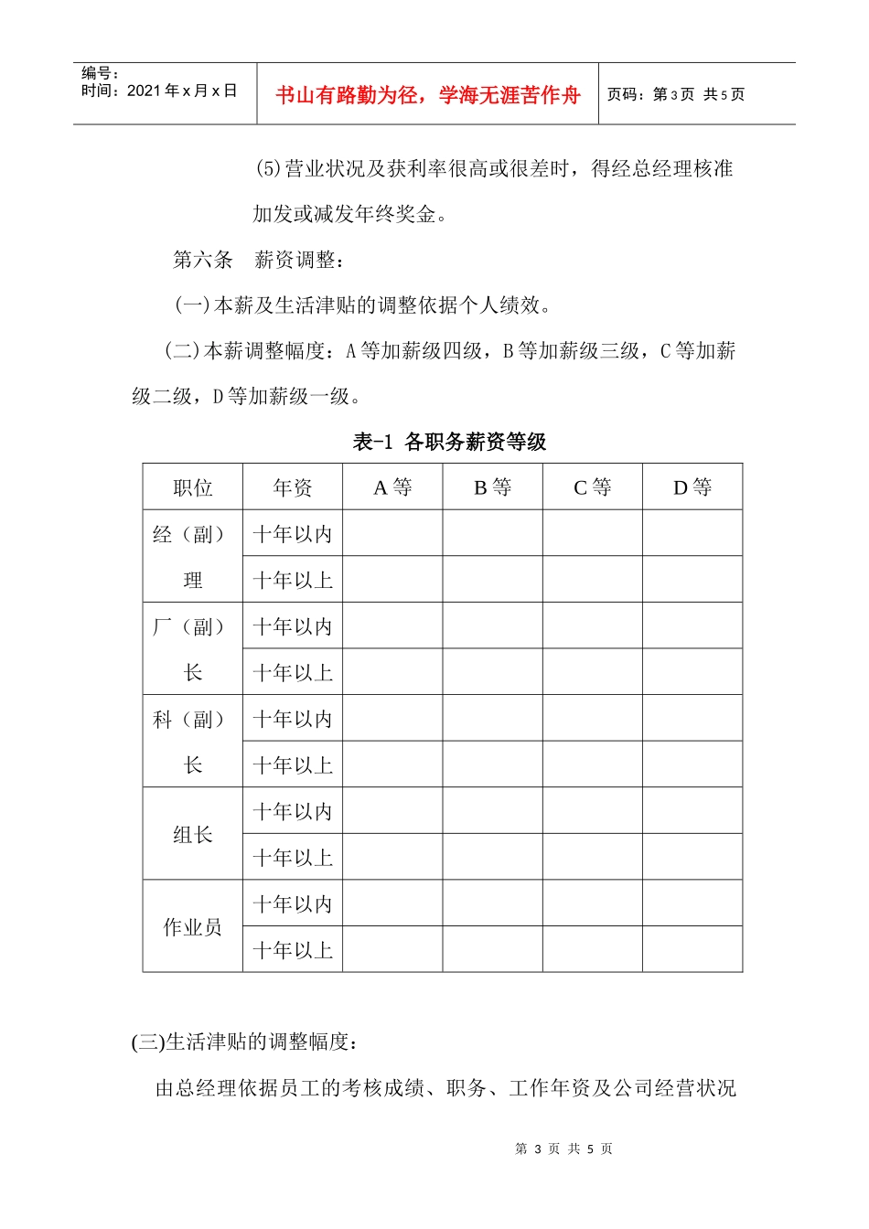 【薪酬福利】薪酬管理章程_第3页