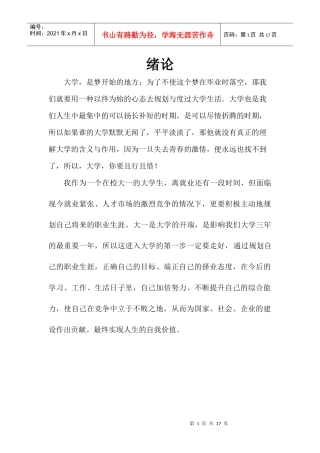 乌丽婷的职业规划