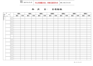 人力资源-2022xxIT企业考勤记录表