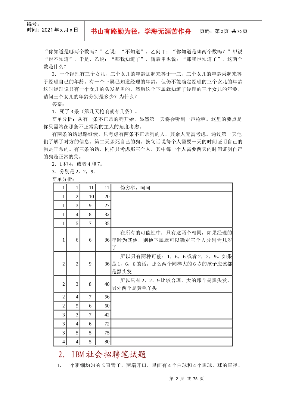 名企面试精选_第2页