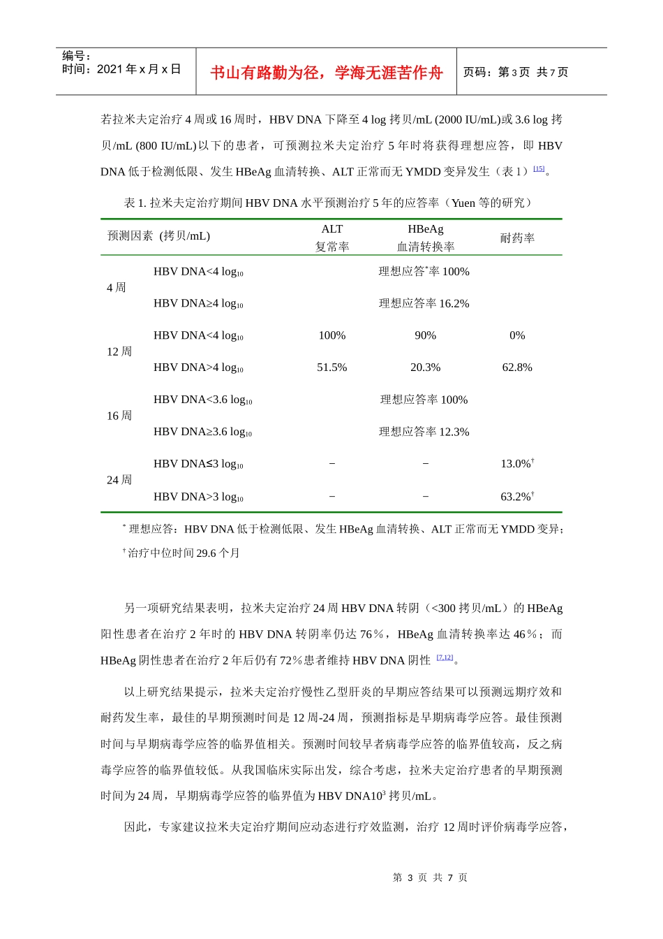 优化拉米夫定治疗慢性乙型肝炎会议纪要_第3页