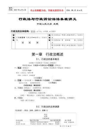 人力资源-2022XXXX司考行政法-吴鹏新讲义
