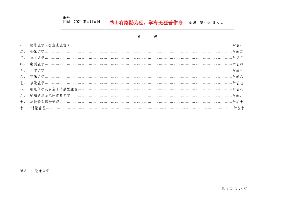 中国大唐集团公司技术监控动态检查考核表_第2页