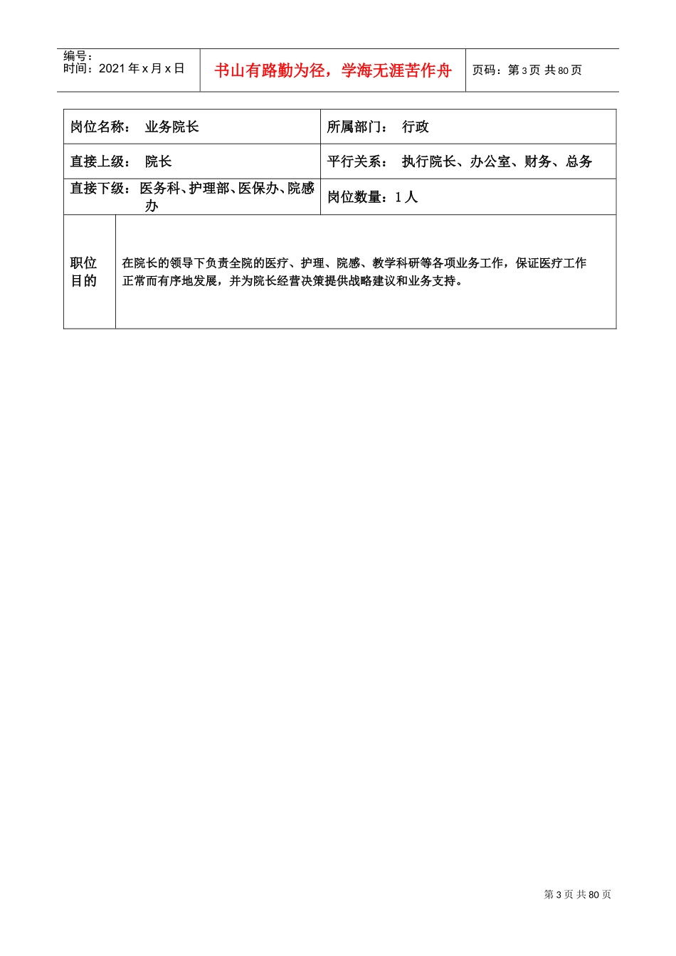 医院岗位职责文本大全(DOC61页)_第3页