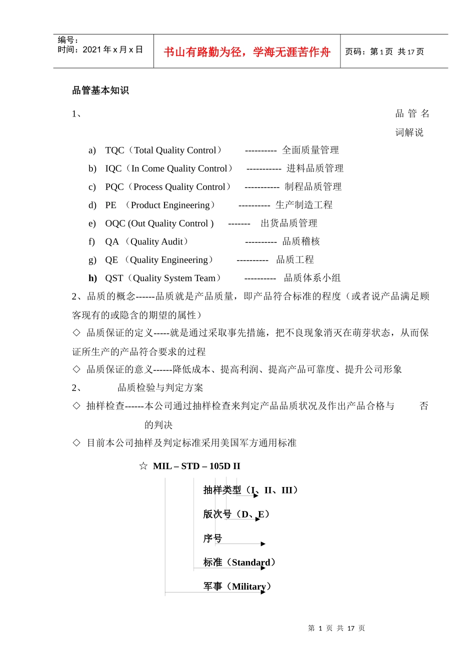 培训教材-品管_第1页
