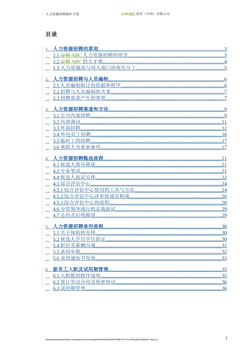 人力资源招聘操作手册_第2页