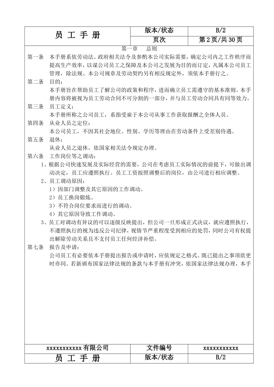 员工手册、企业规章制度(DOC32页)_第3页