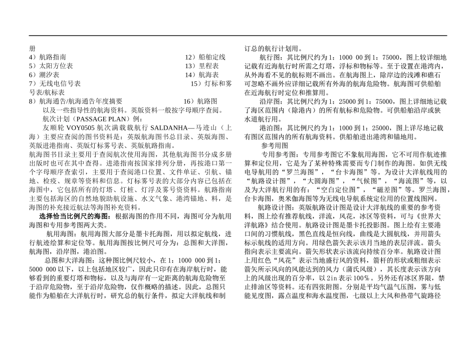 实习三副培训记录薄分页版_第2页