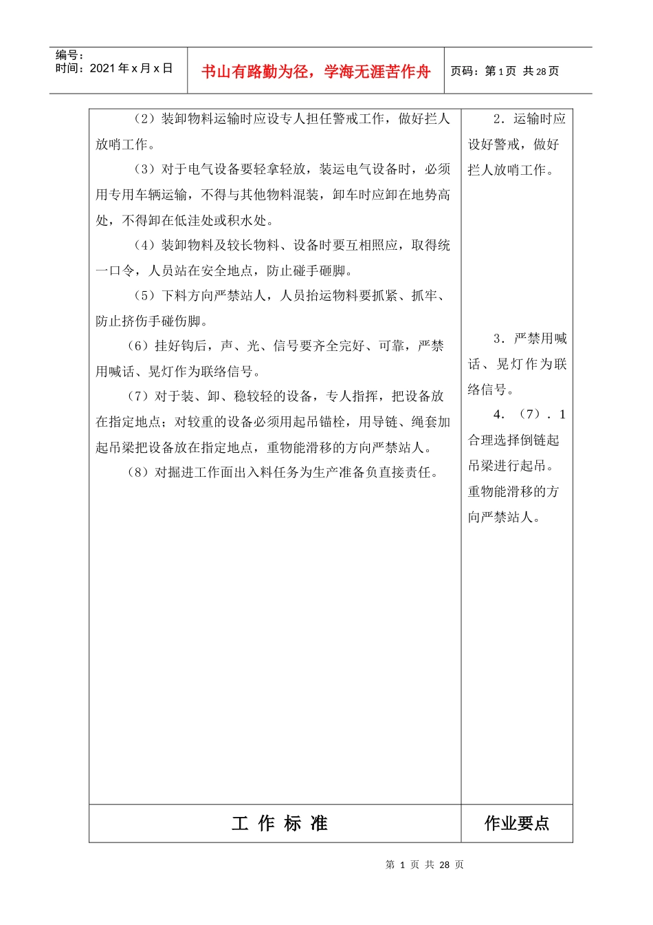 四个岗位标准2_第2页