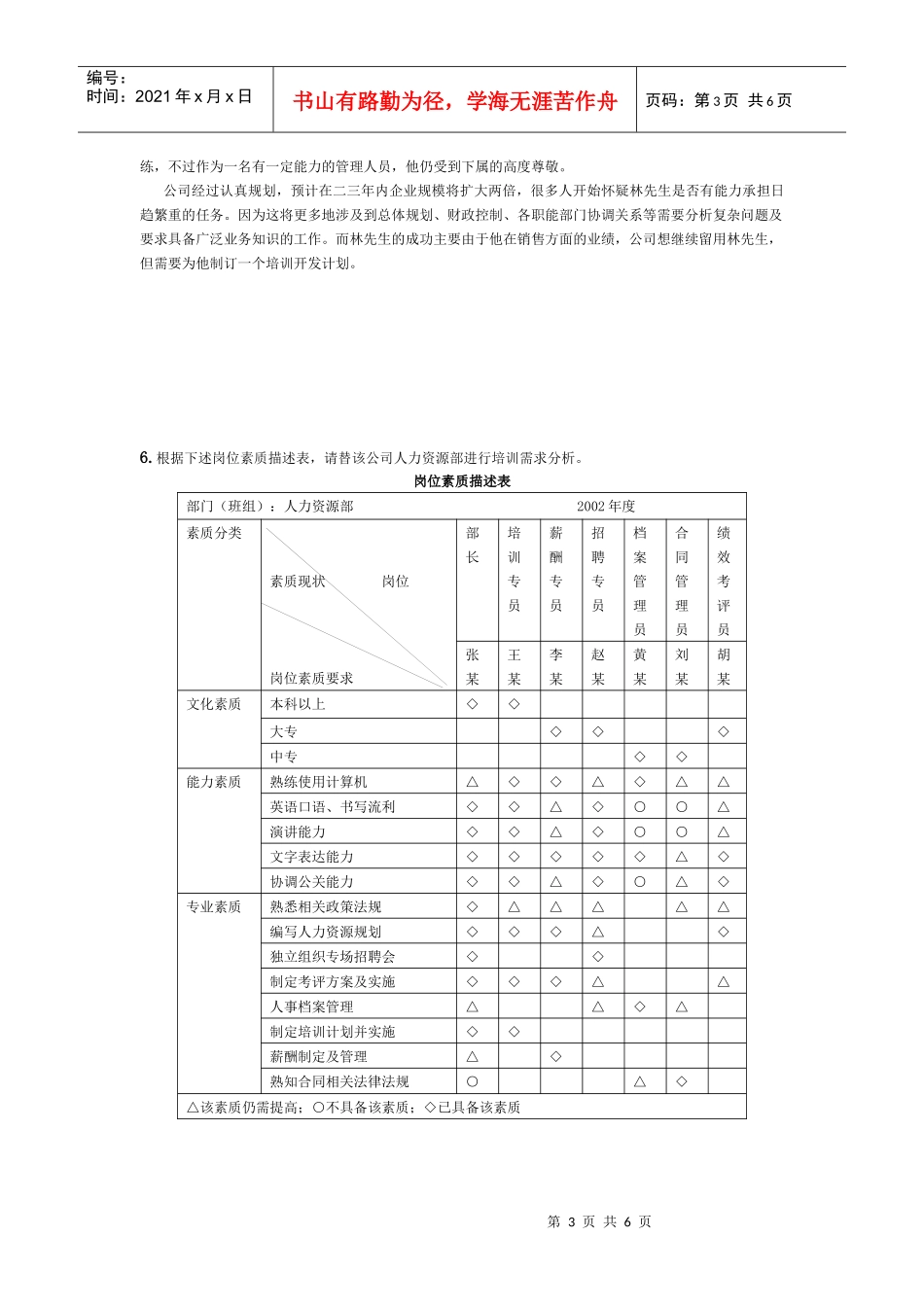 《培训与开发》练习题_第3页