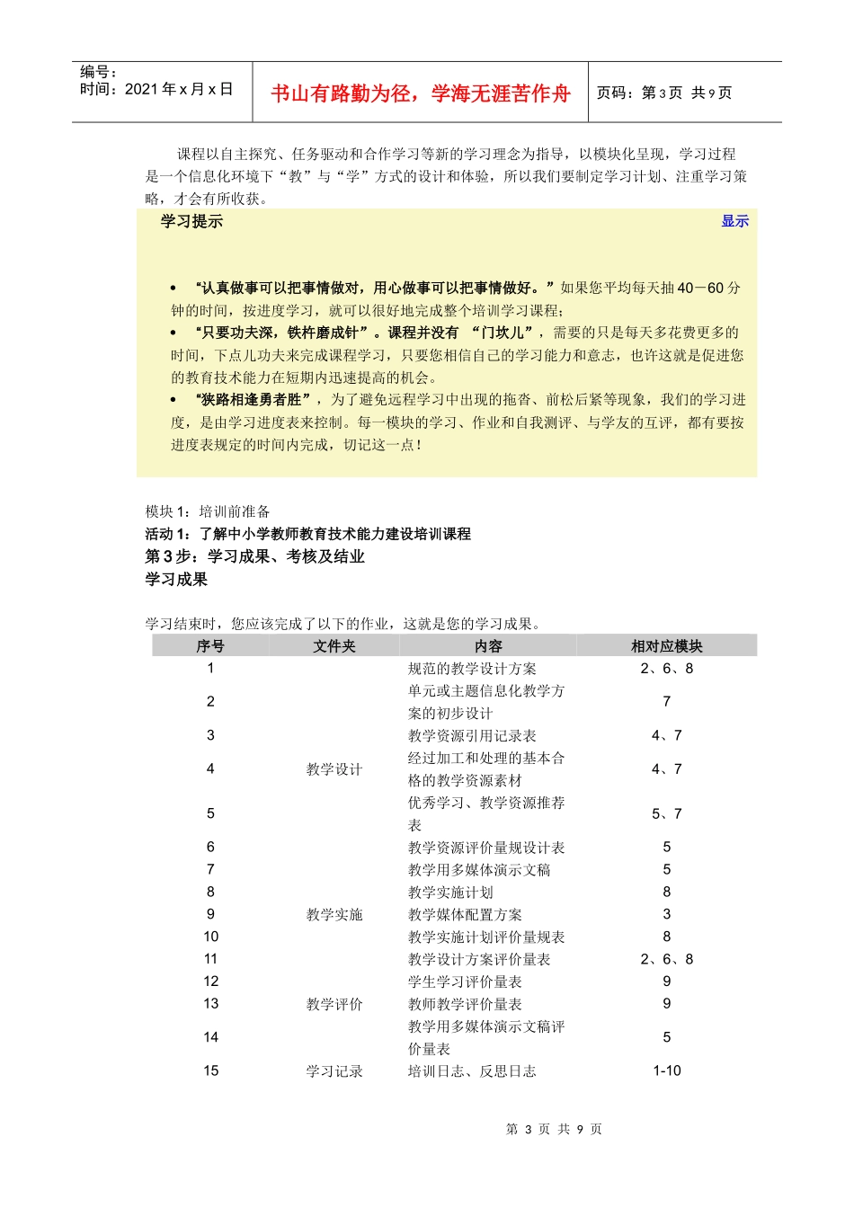中小学教师教育技术能力建设培训模块1_第3页