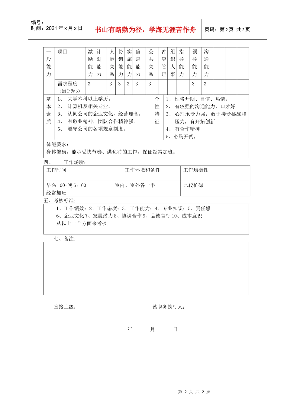 人力资源-2022IBM销售工程师职务说明书(doc)_第2页