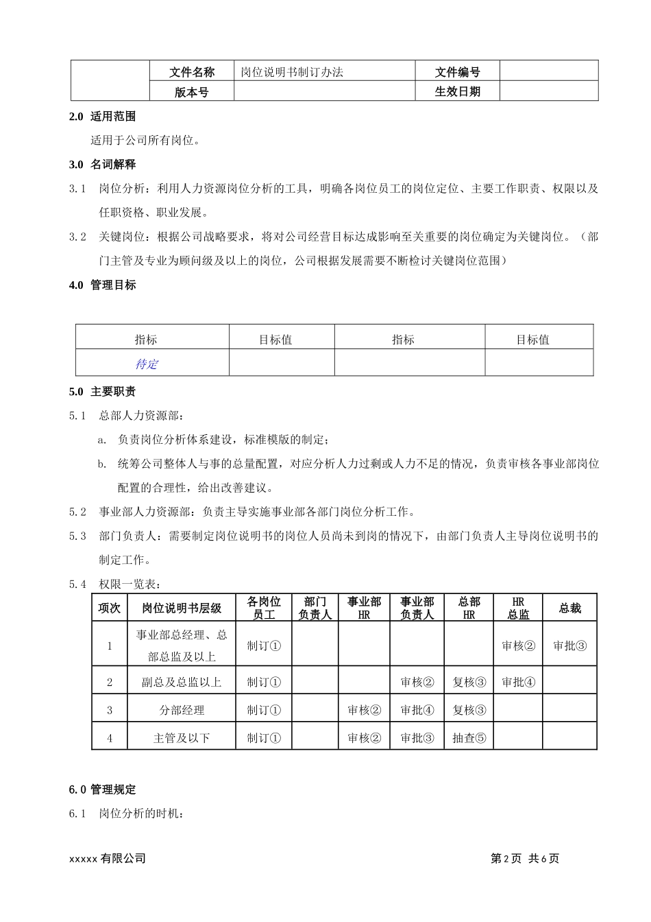 岗位说明书制订办法_第2页