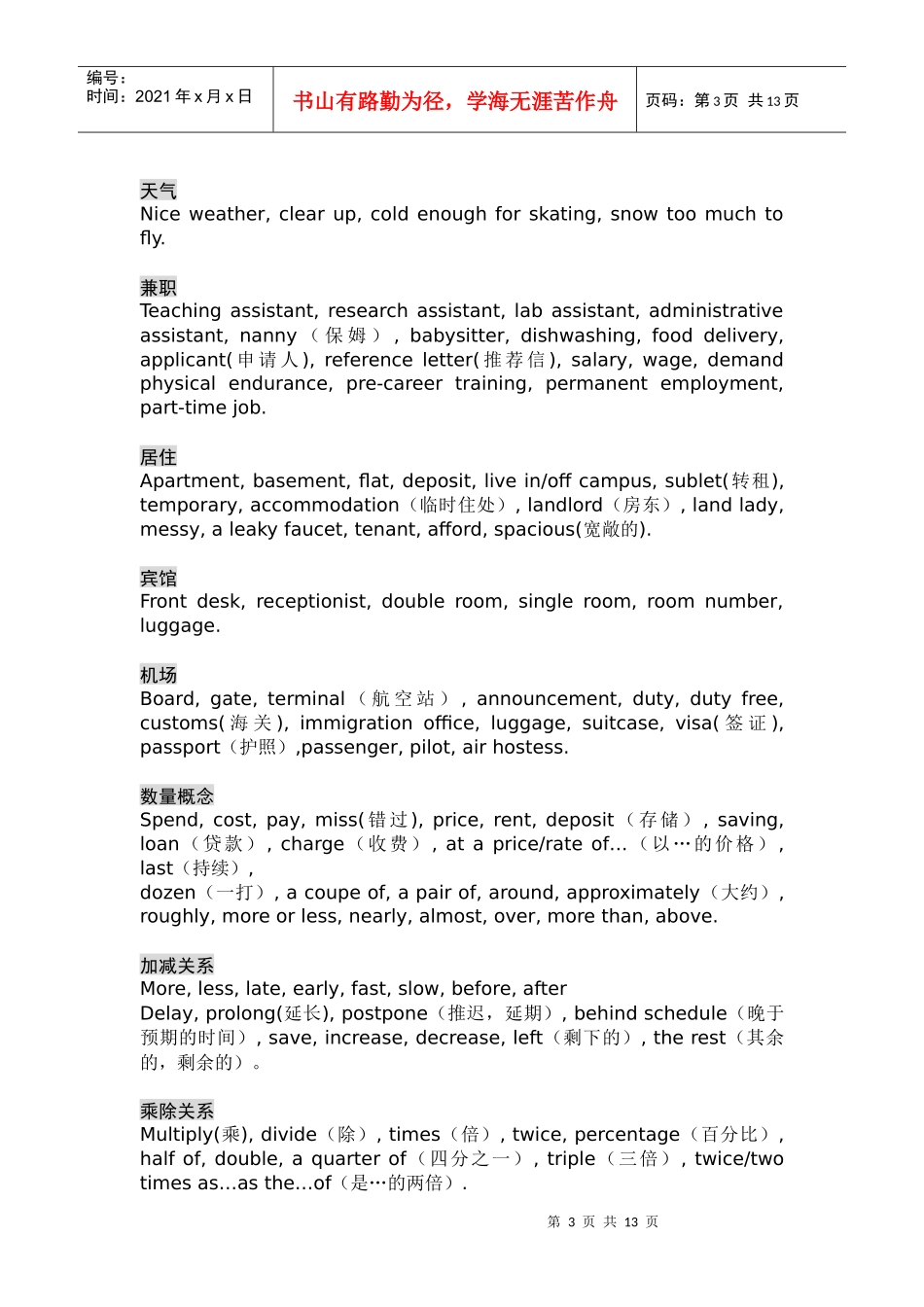 人力资源-2022aeqpujf英_语学习_英语四级听力高频词汇1_必备_第3页