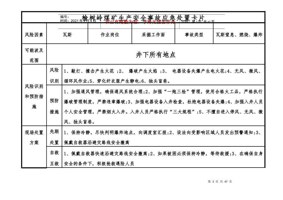 岗位应急处置卡_第3页
