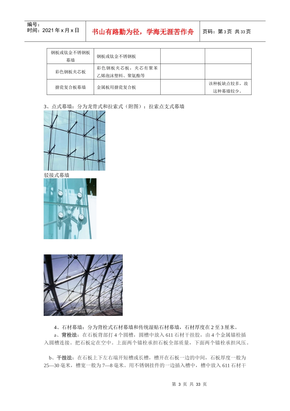 幕墙门窗专业培训知识_第3页