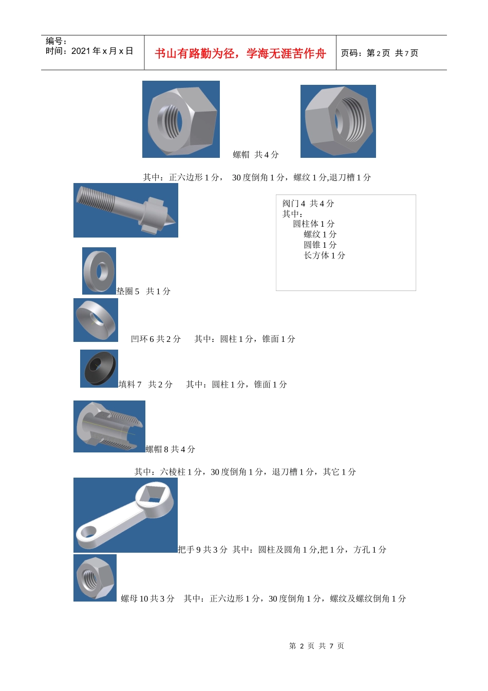 人力资源-2022CAD技能工业二级考试参考评分标准_第2页