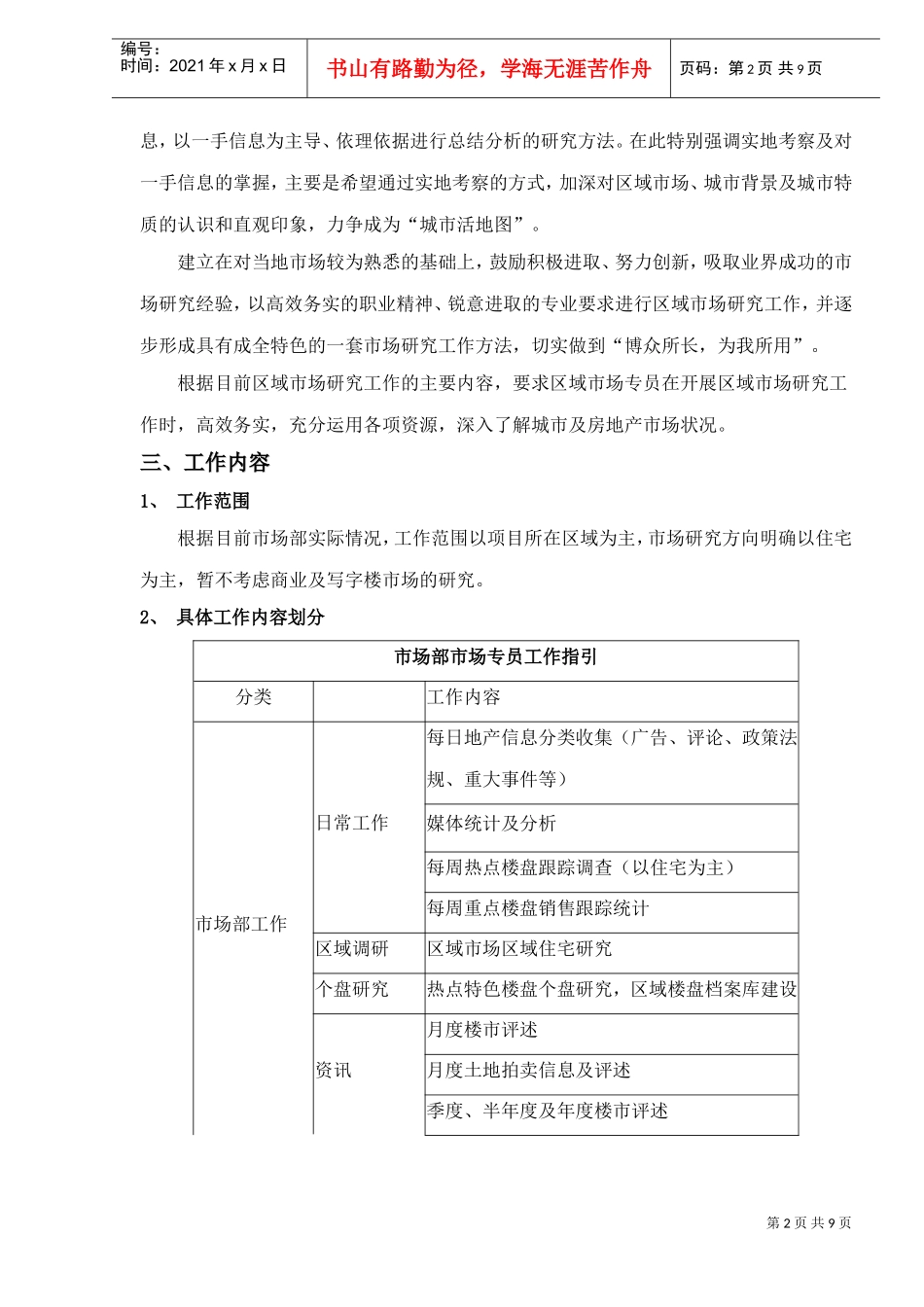 区域市场专员工作手册_第2页