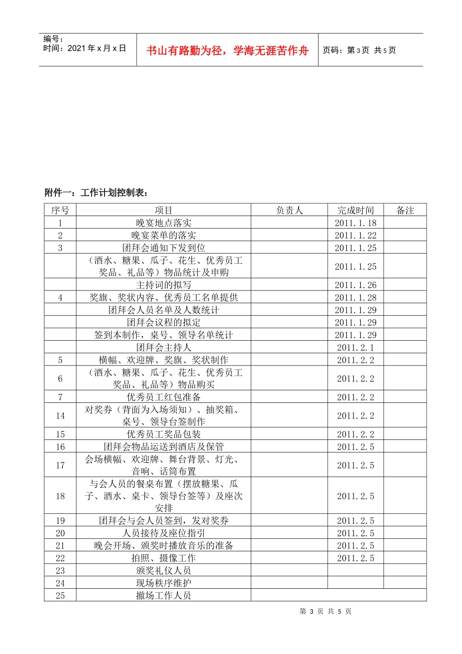 XXXX年新春团拜暨优秀员工颁奖大会实施方案_第3页