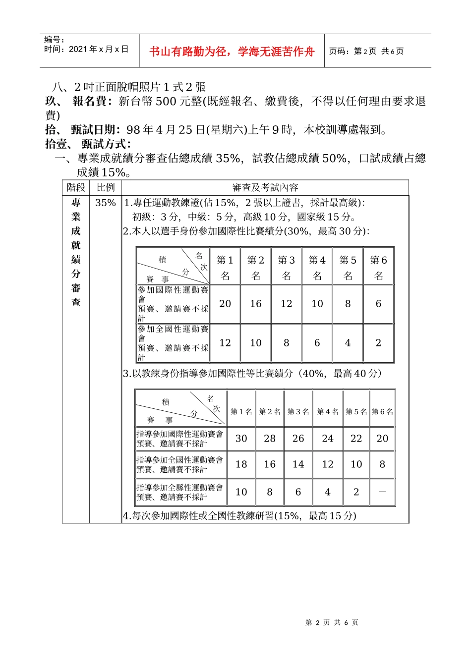 嘉义县立民雄国民中学培育优质人力促进就业计画_第2页