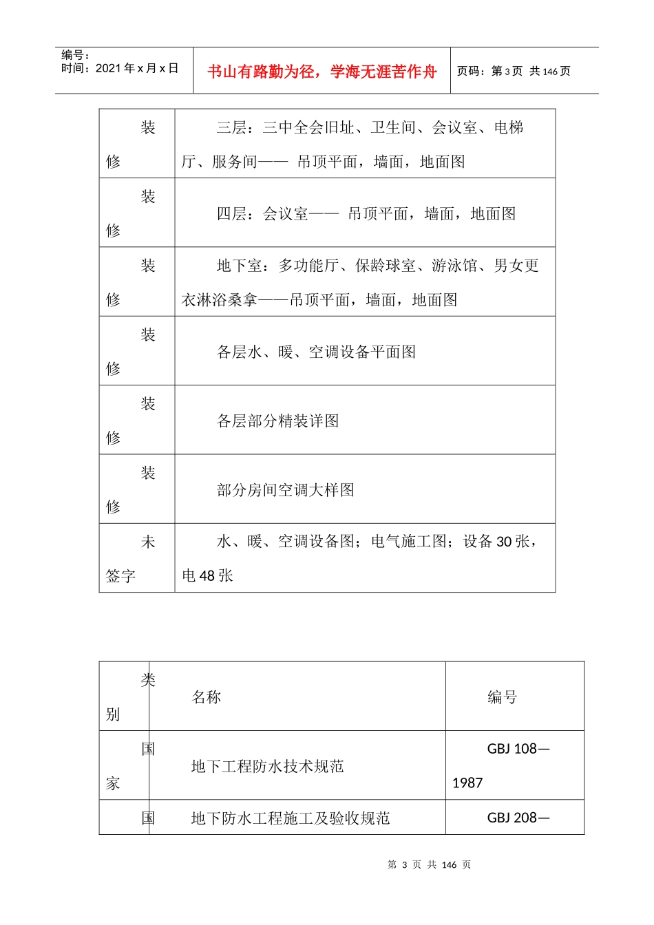 宾馆会议楼施工组织设计_第3页