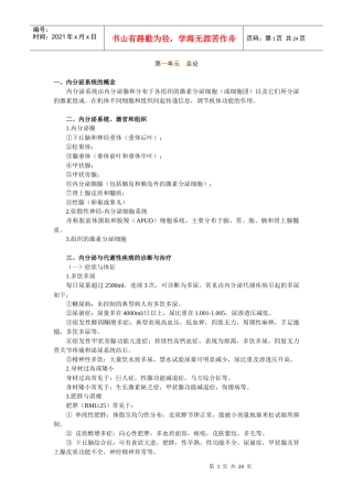 临床执业助理医师内分泌系统