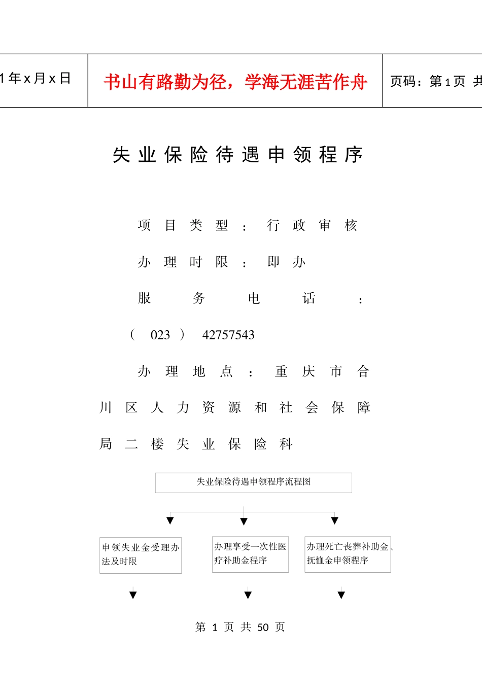 失业保险待遇申领程序_第1页