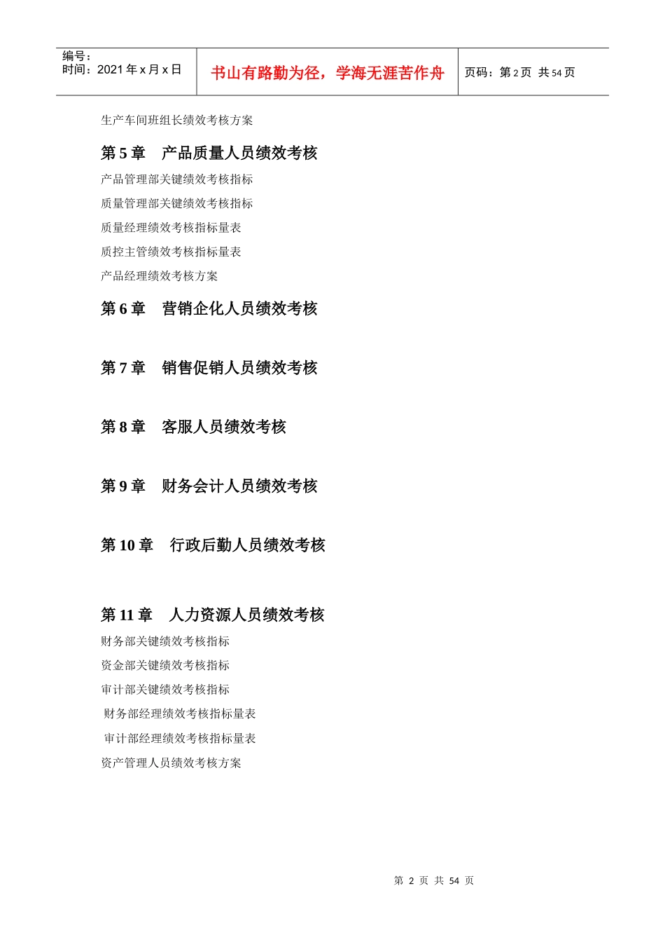 分岗位绩效考核表2_第2页