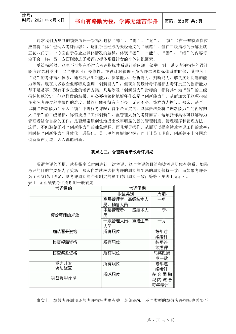 善企业员工绩效考评的八个要点_第2页