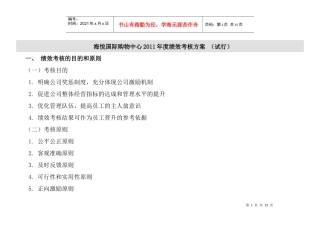 人力资源-2022XXXX年度绩效考核方案
