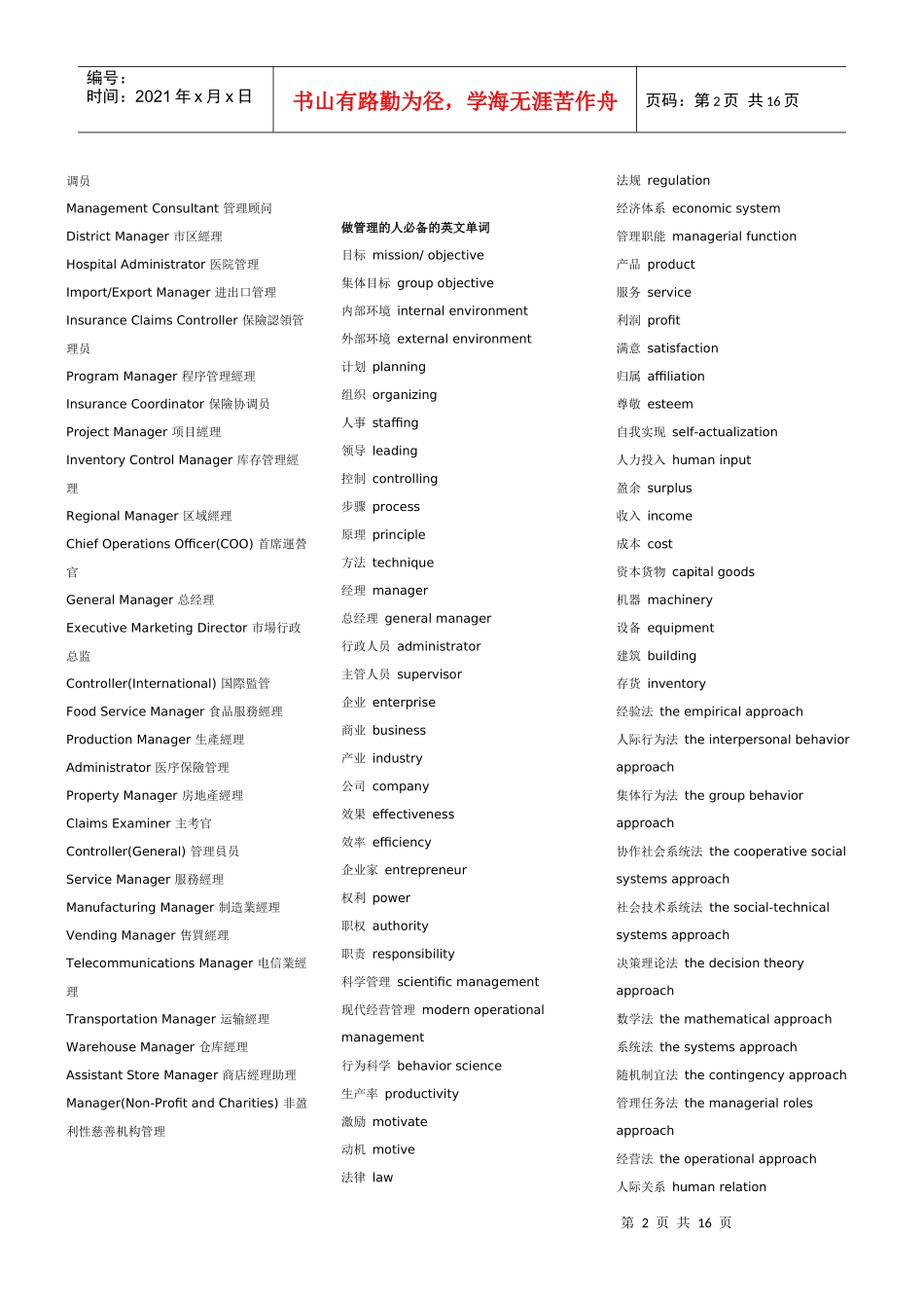 人力资源（HR）专业英语_第2页