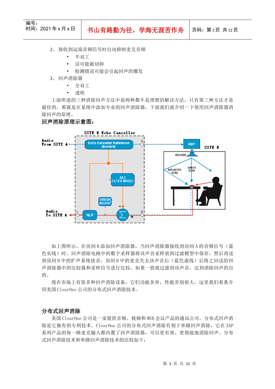 人力资源-2022Sony公司会议室音频会议系统回声处理方案_第3页