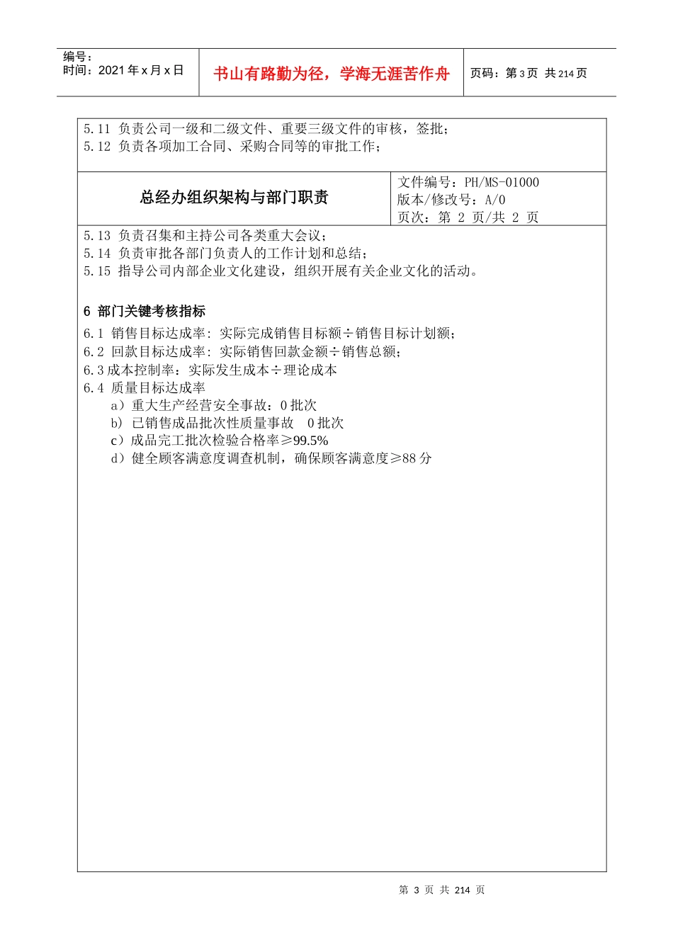 化妆品公司各部门架构_职责和各岗位说明书_第3页