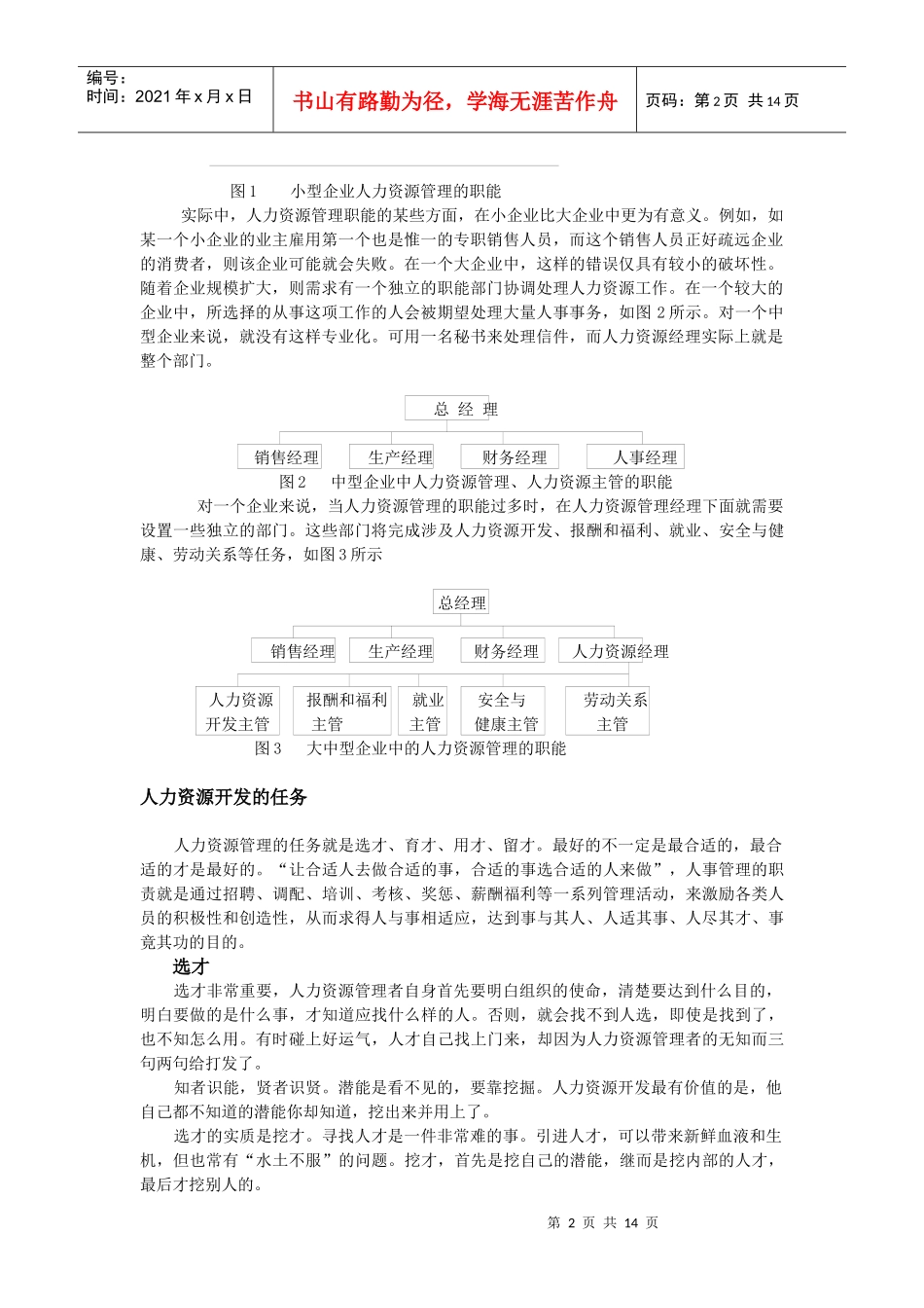 人力资源主管的岗位职责(doc8)_第2页