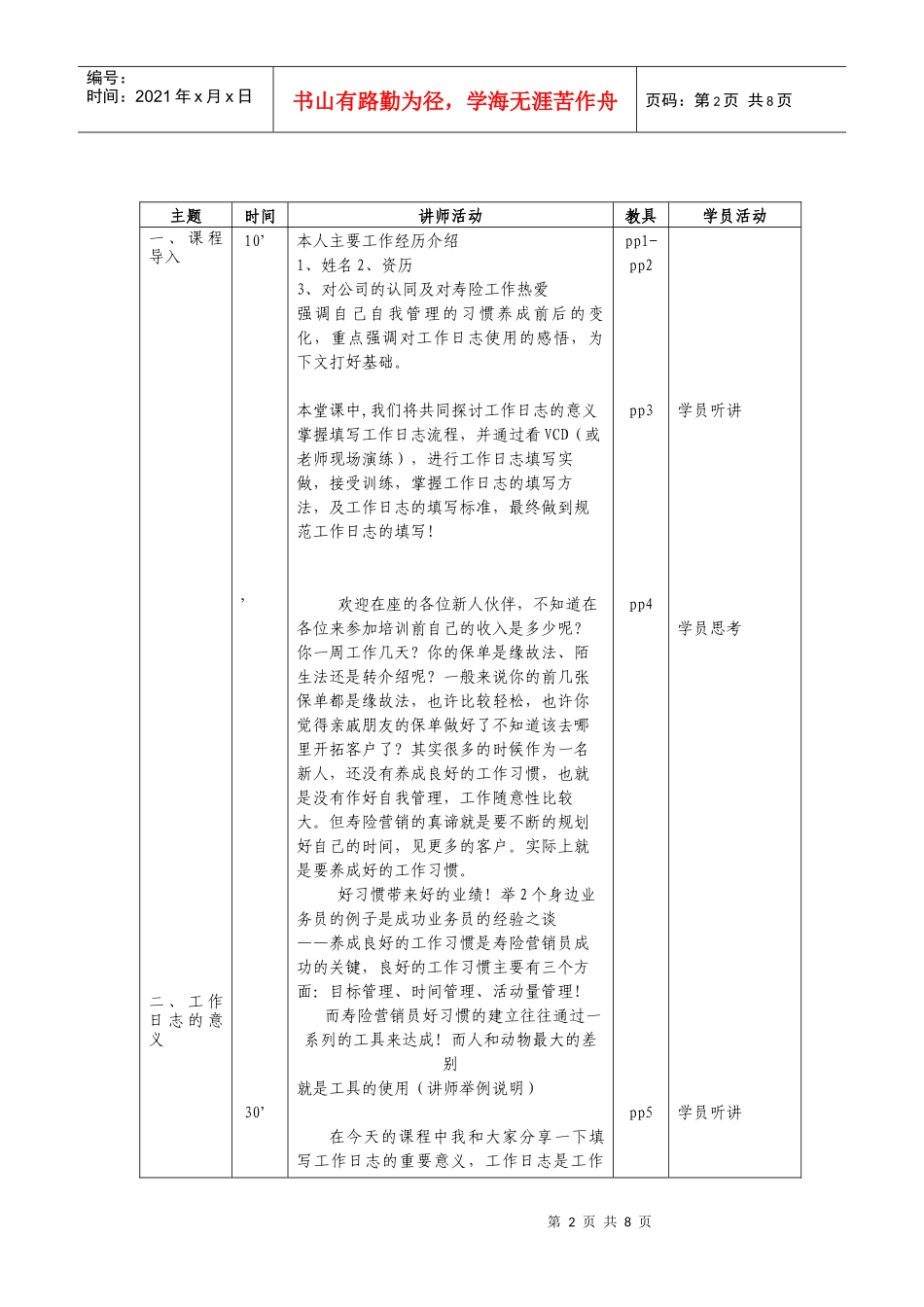 工作日志的填写讲师手册(HLY)_第3页