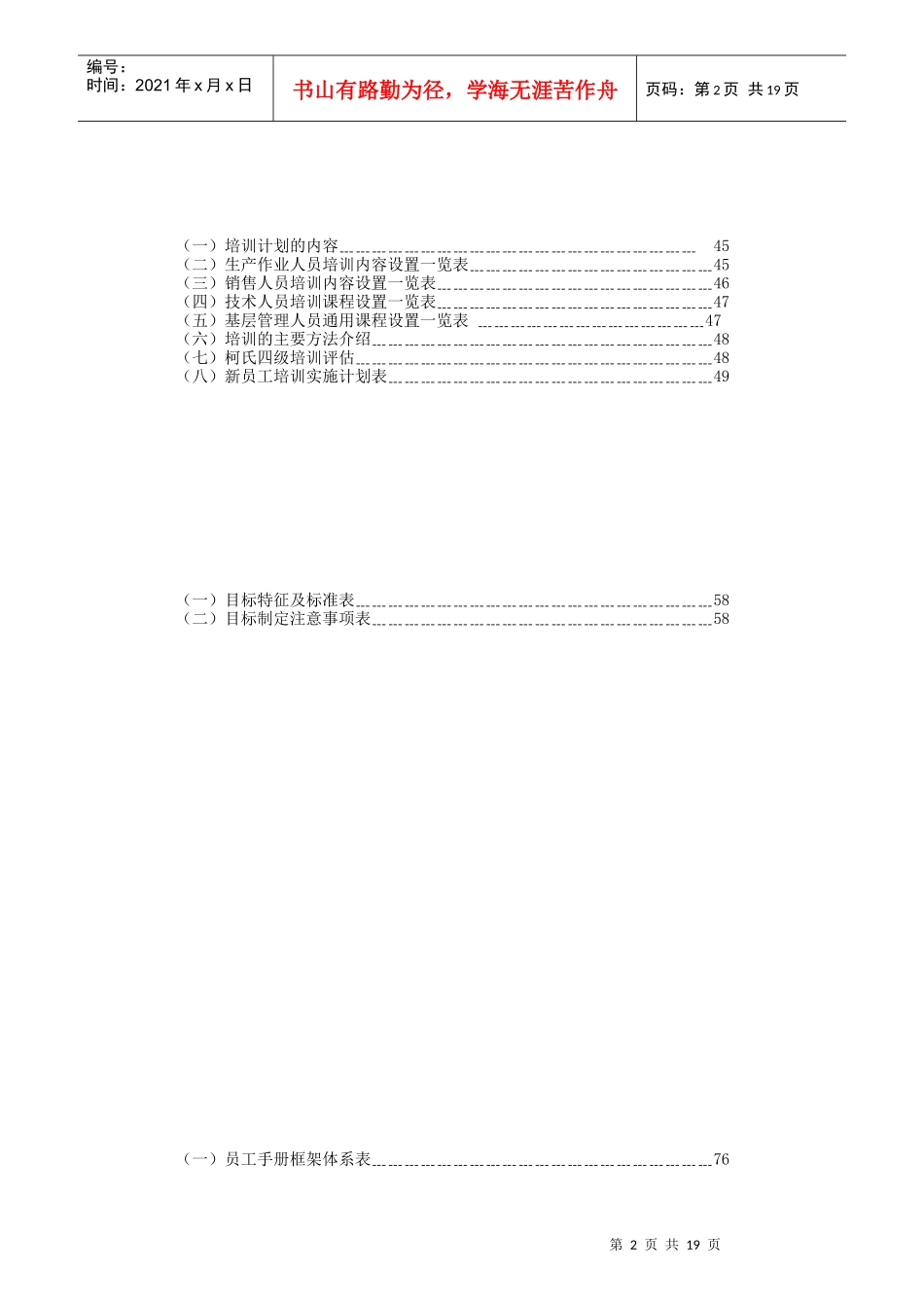 人力资源管全部职位工作明细_第2页