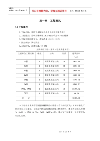 崇明工业园区中小企业创业园建设项目