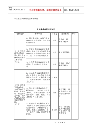 市县级党风廉政建设考评细则_8560