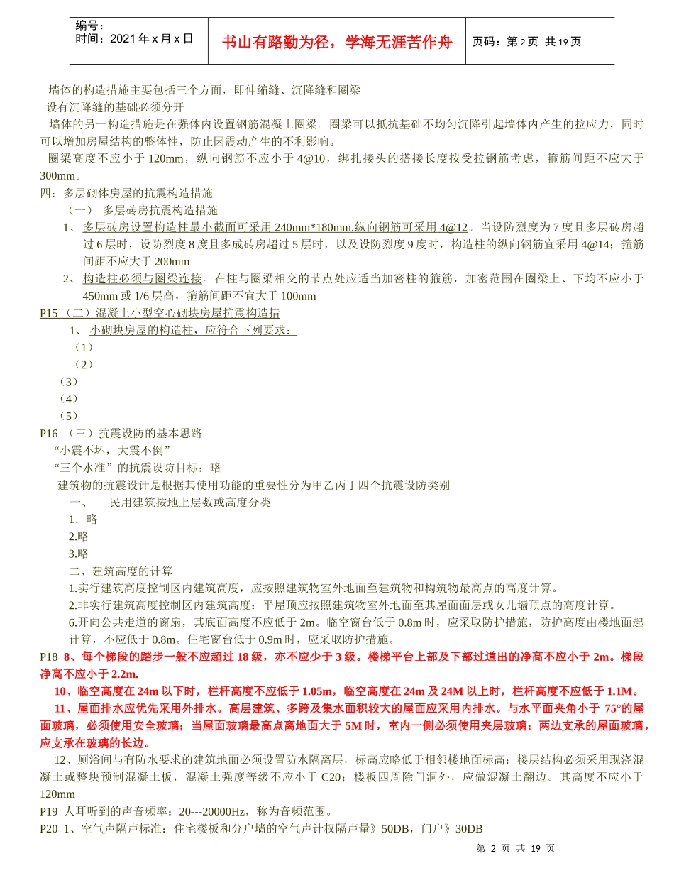人力资源-2022XXXX年二级建筑实务总结_第2页