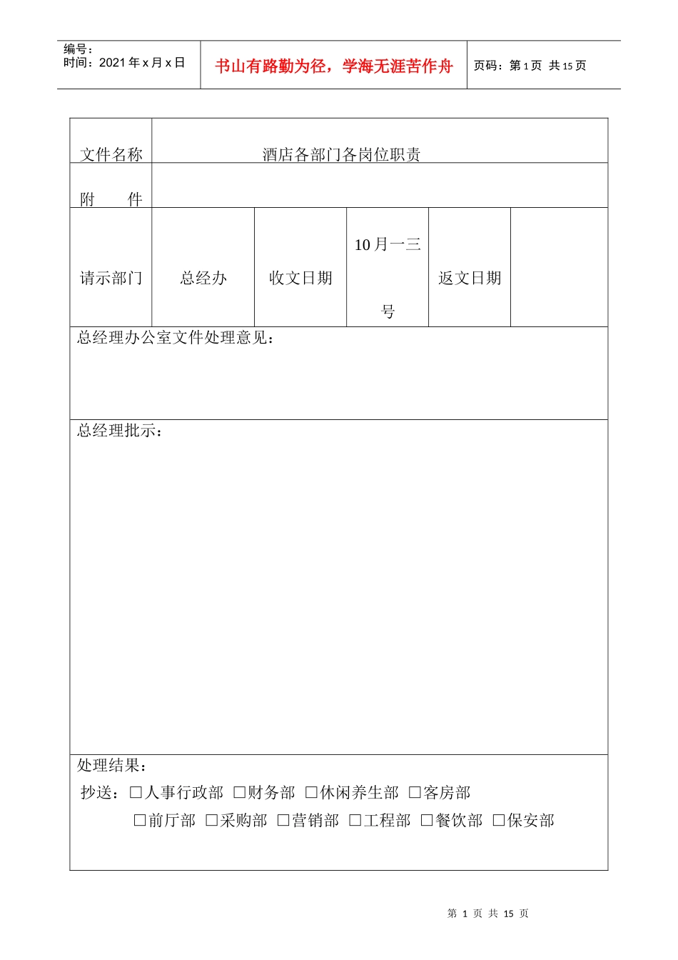 各部门岗位职责审批_第1页