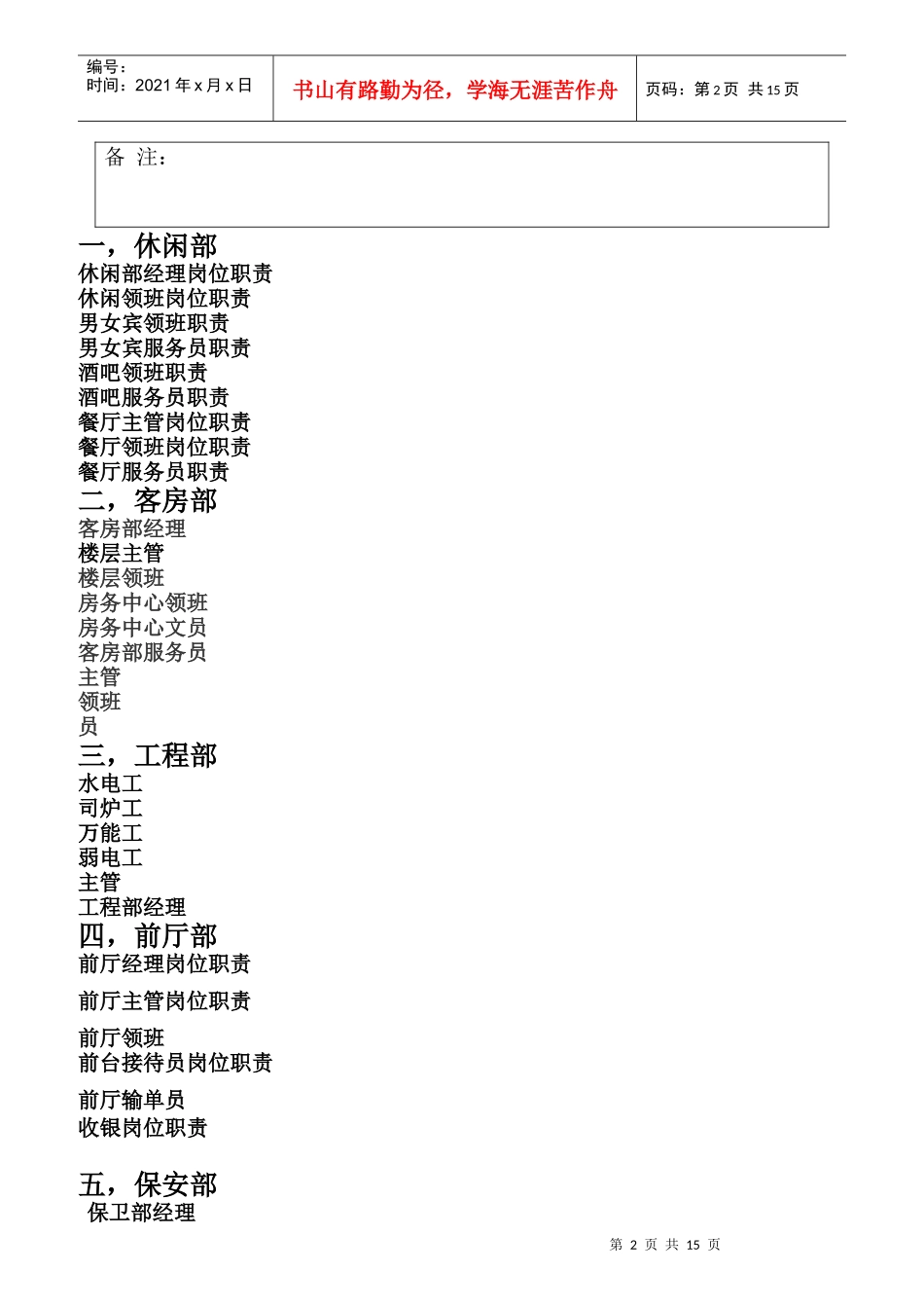 各部门岗位职责审批_第2页