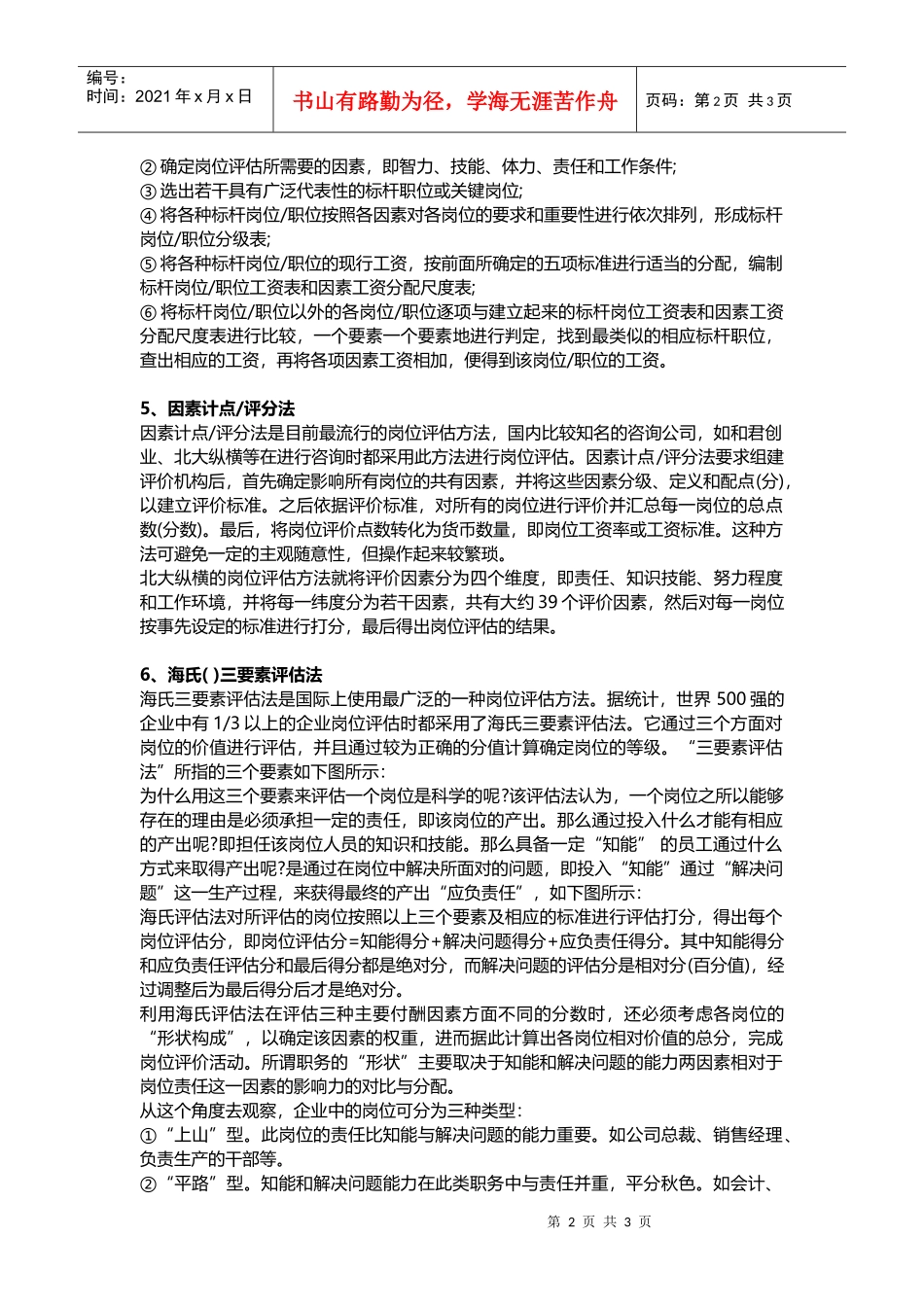 人力资源-2022HR需要掌握的岗位评估的种经典方法_第2页