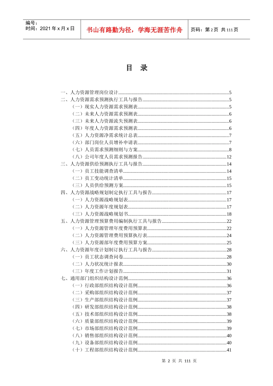 人力资源-2022XXXX人力资源管理工作细化执行与模板_第2页
