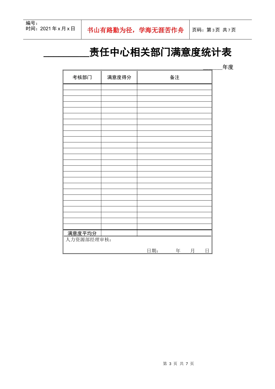 宁波贝发责任中心年度考核用表及说明_第3页