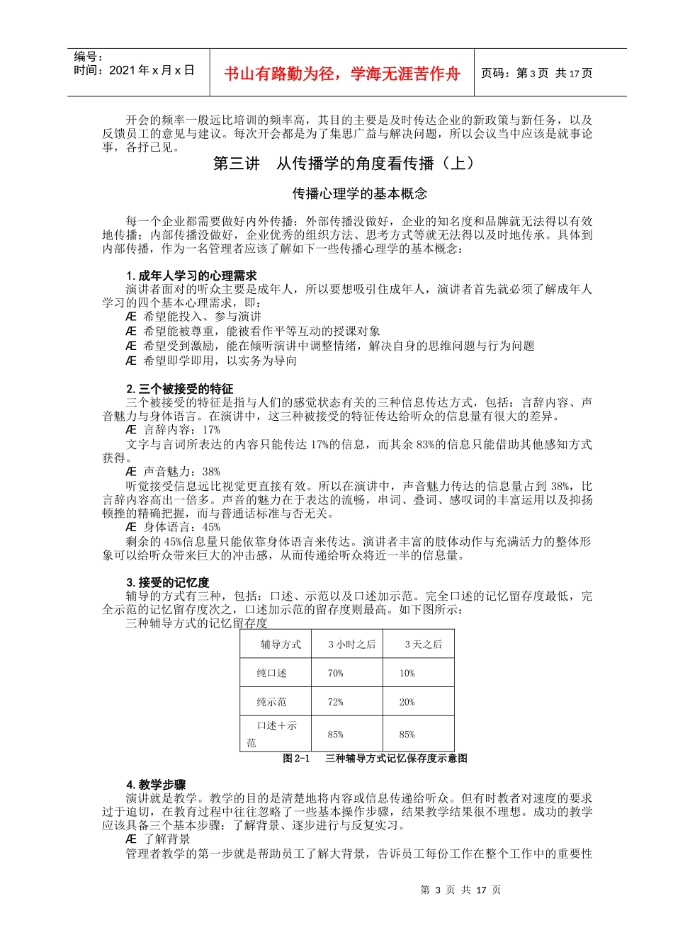 如何成为企业内部优秀的培训师-讲义_第3页