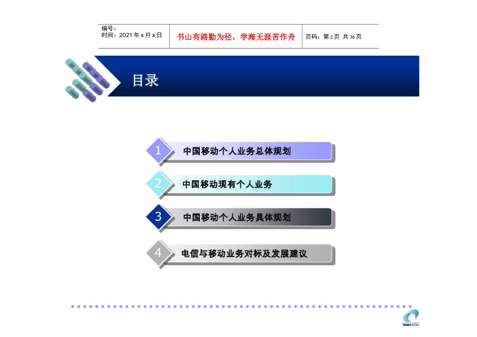 中国移动个人客户业务规划分析_第2页